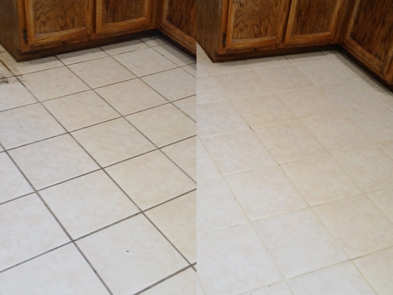 tile and grout cleaning before and after