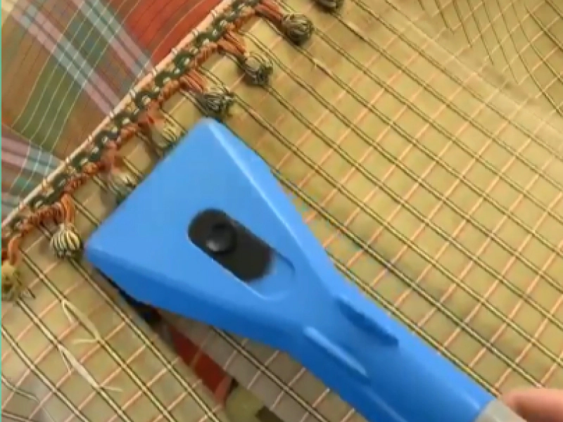 upholstery cleaning close up